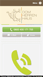 Mobile Screenshot of domherrenhaus.com