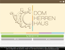 Tablet Screenshot of domherrenhaus.com